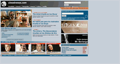 Desktop Screenshot of cinestrenos.com